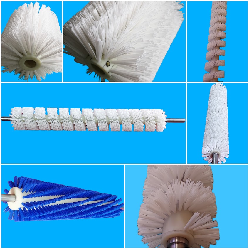 Cepillo industrial rotativo tipo pincelado fabricado por Cepillos El Cisne.